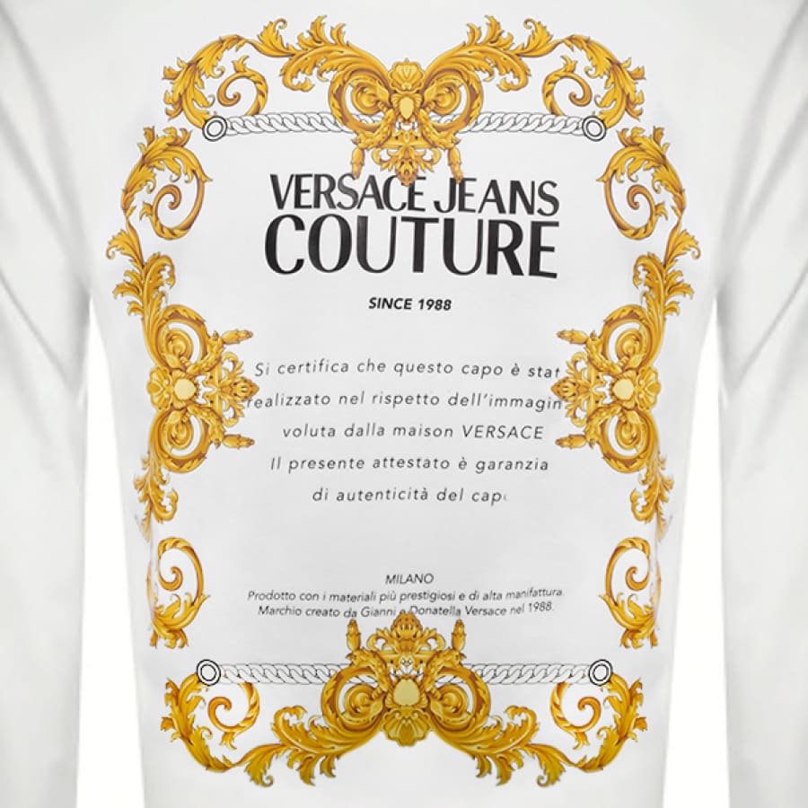 Alternative Image for ProductVersace Jeans Couture Logo Sweatshirt White3